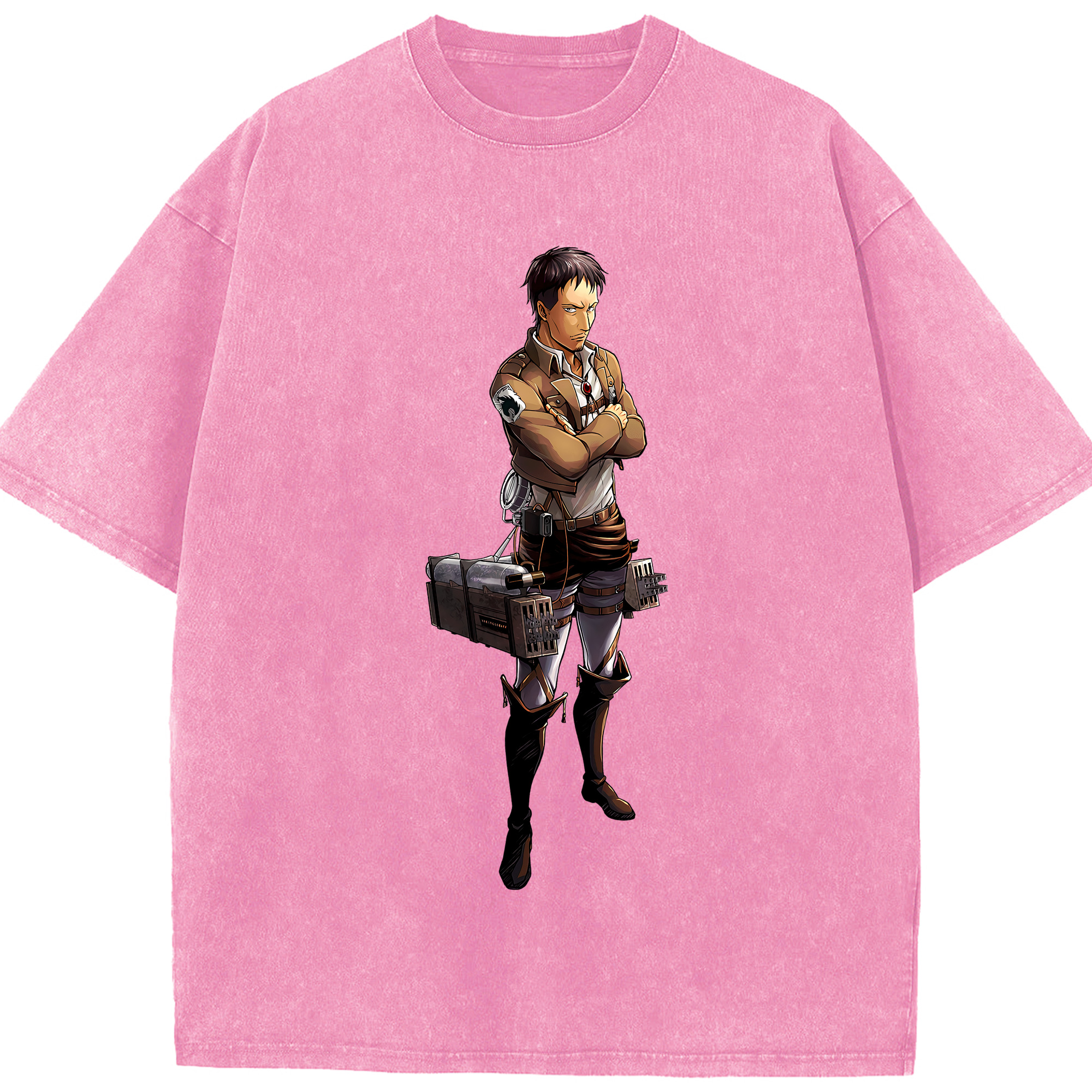 （画像用） 進撃の巨人 Attack on Titan 綿100% ヴィンテージ風 半袖Tシャツ（フロントプリント）